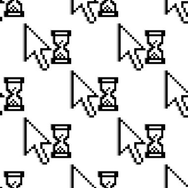 Dikişsiz desen pixelated grafik