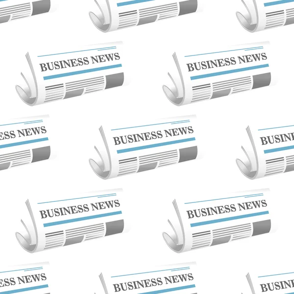 Muster der gefalteten Wirtschaftszeitungen news — Stockvektor