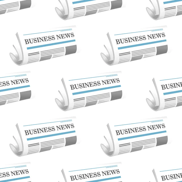 Pattern of folded Business News newspapers – Stock-vektor