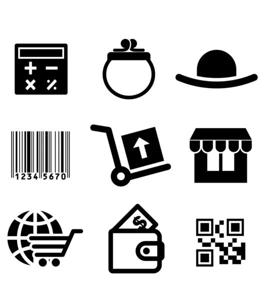 Shiopping icons set — Stock Vector