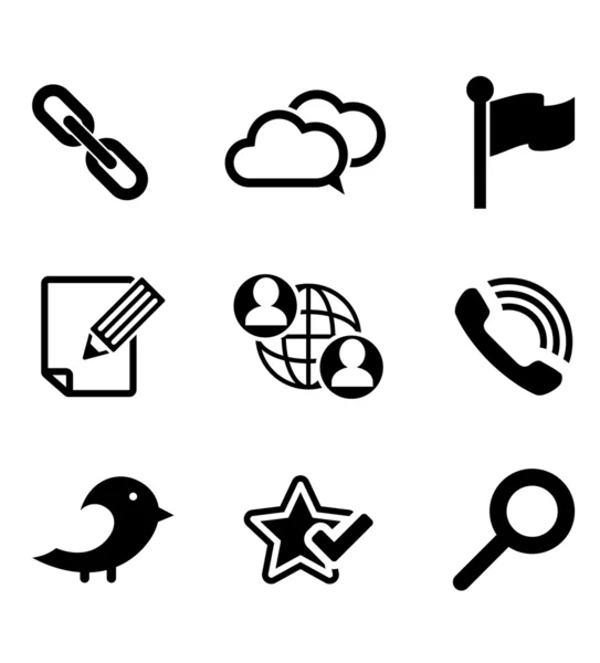 Multimedia and technology icons set — Stock Vector