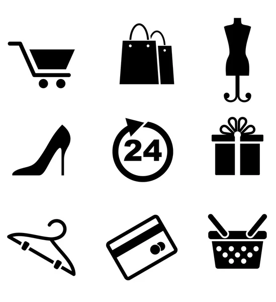 Retail and shopping icons — Stock Vector