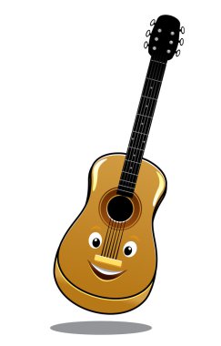 karikatür ahşap ülke gitar
