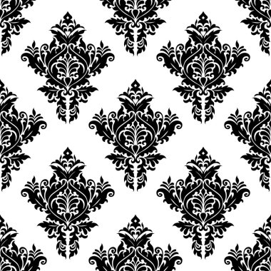 tek renkli kesintisiz çiçek desenli