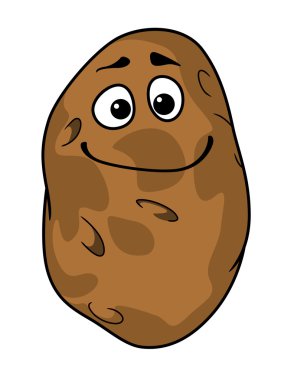 komik karikatür çiftlik taze patates