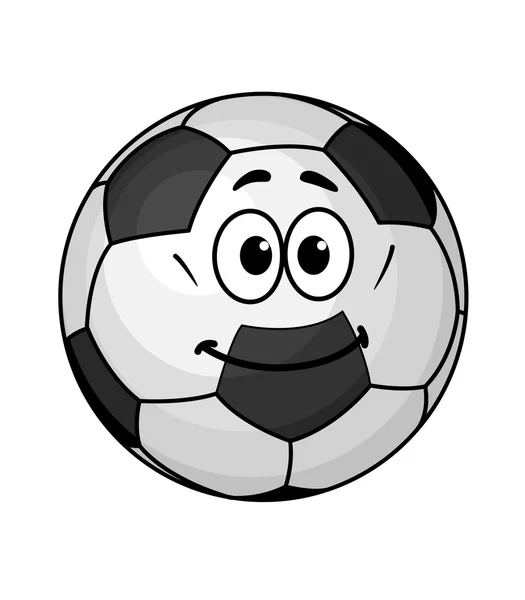 Bola de fútbol de dibujos animados — Vector de stock