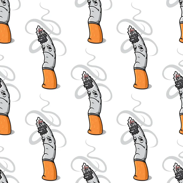 Modèle sans couture Sigarette — Image vectorielle
