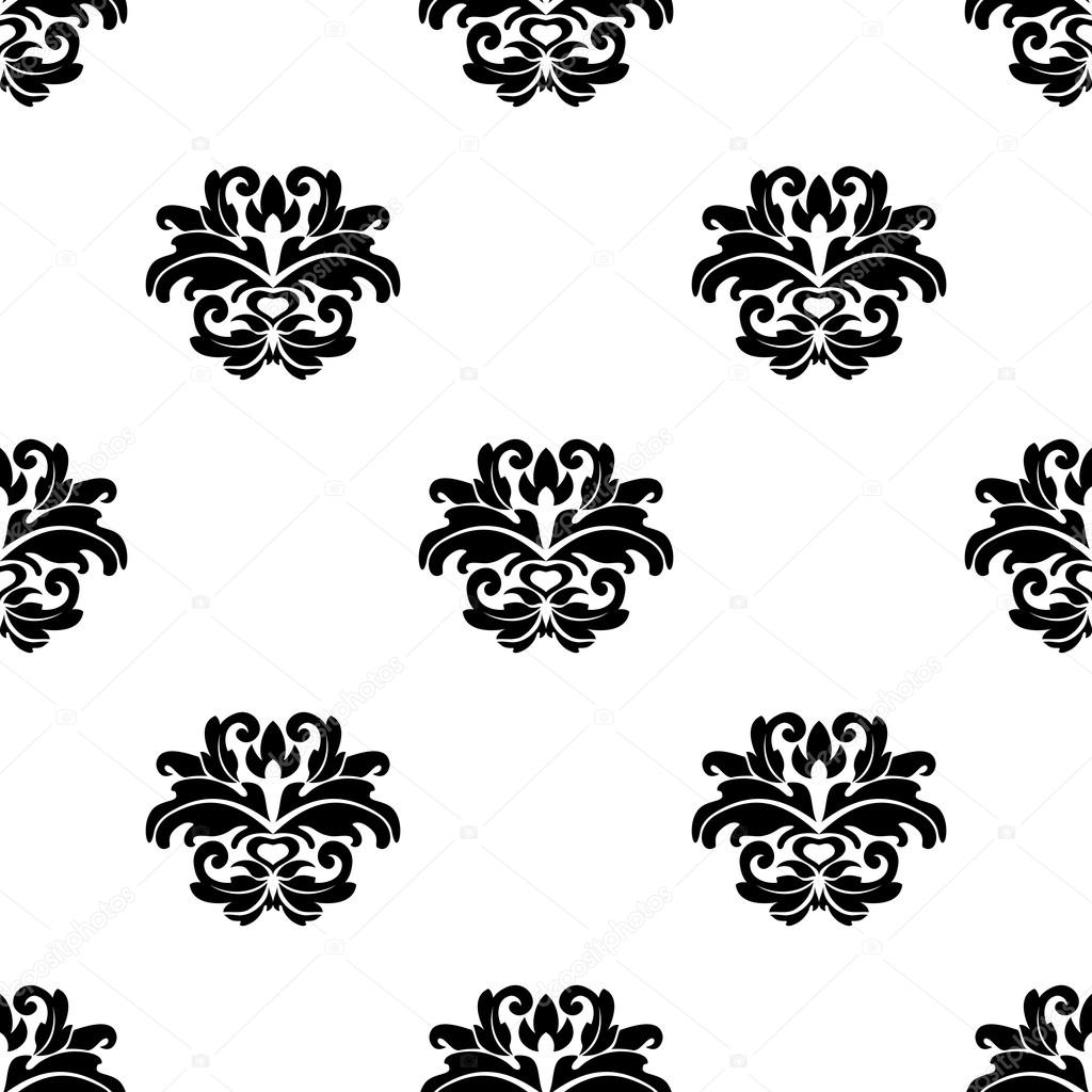 Retro seamless damask pattern