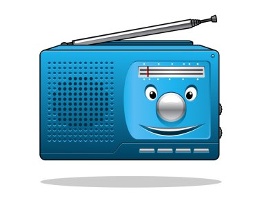 mutlu retro transistörlü radyo