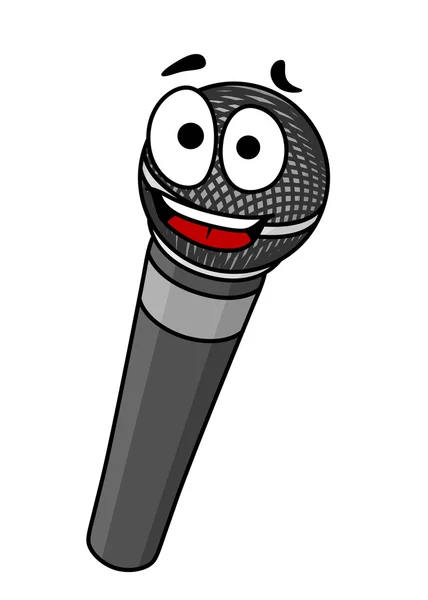 Cartoon handheld microfoon — Stockvector