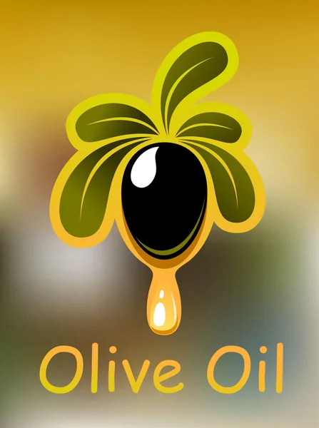 Diseño de póster o tarjeta de aceite de oliva — Archivo Imágenes Vectoriales