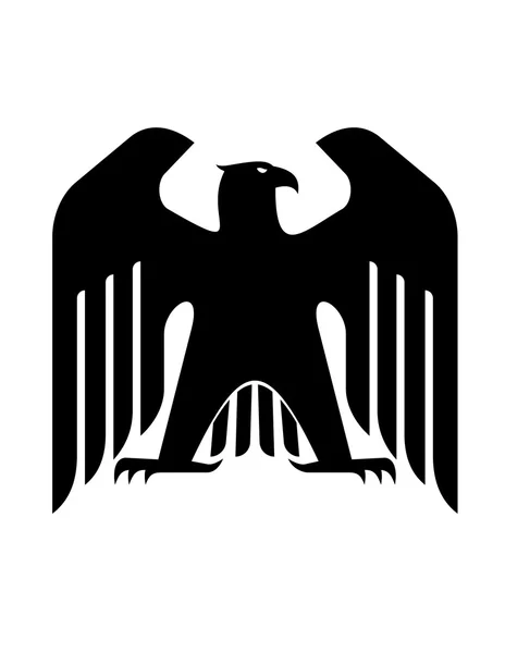 Majestuoso águila negra — Vector de stock