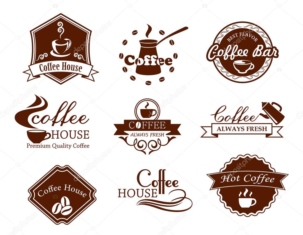 Coffee posters and banners set