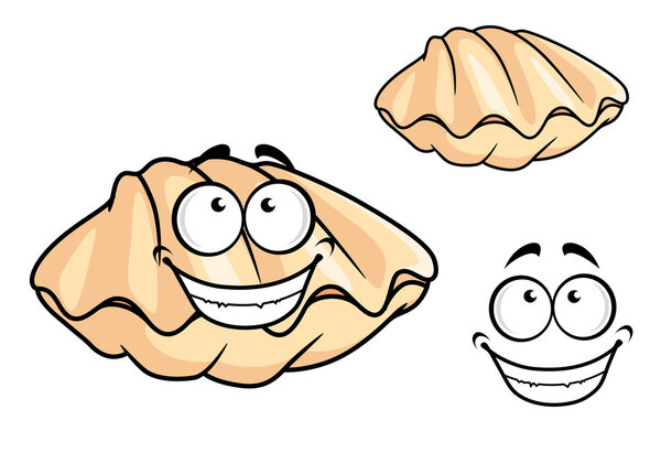 Мультфильм раковина моллюска или мускус
