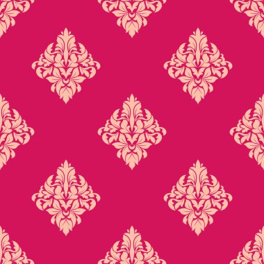 pembe ve bej çiçekli seamless modeli