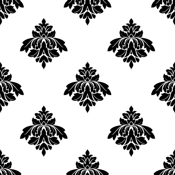 Patrón floral decorativo sin costuras — Vector de stock