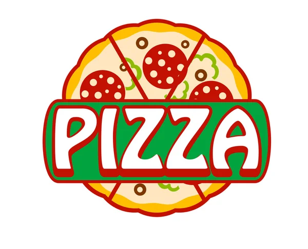 Banner de pizza — Vector de stock