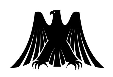 uzun süre izleyen kanat tüyleri ile imparatorluk kartal