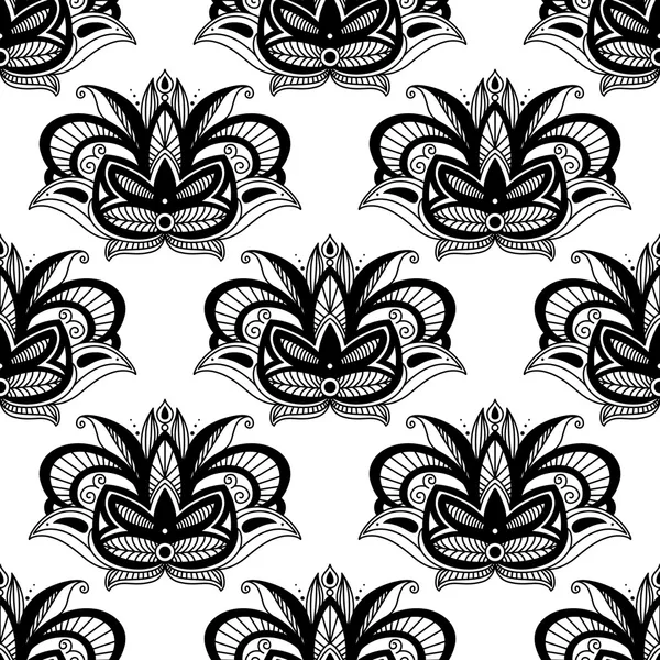 Persian paisleys seamless pattern — Stock Vector