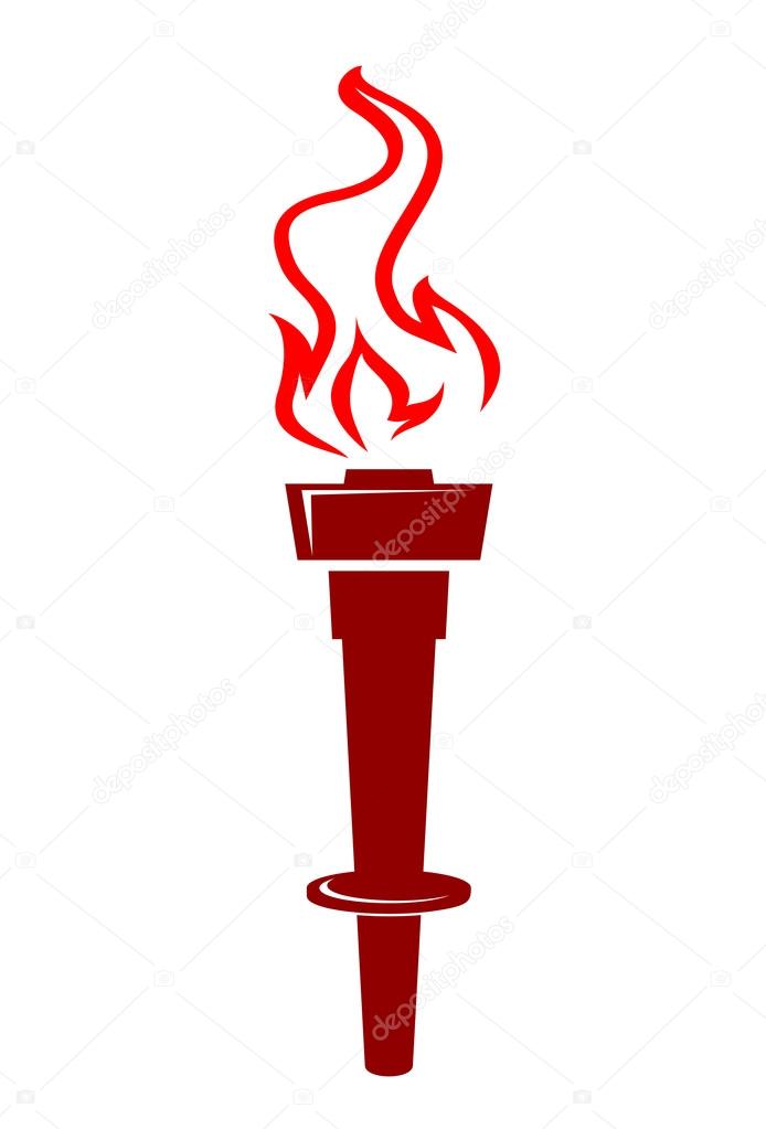 Flaming torch icon