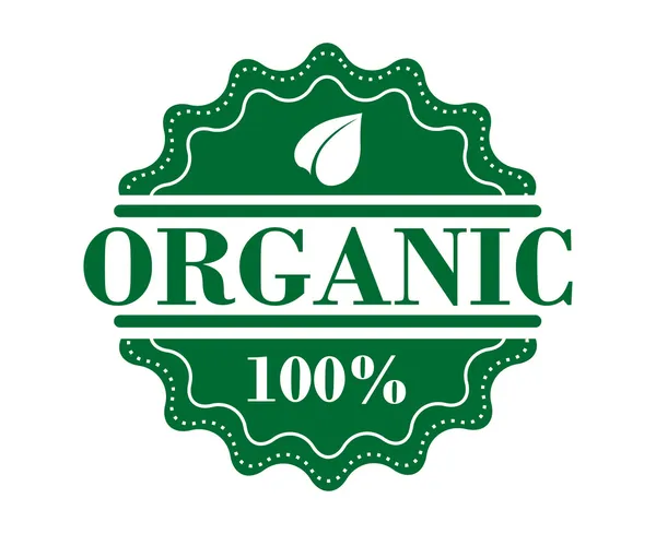 Bio organic label — Stock Vector