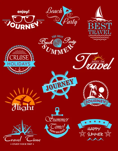 Travel banners and labels — Stock Vector