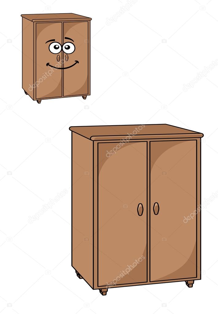 Two wooden cupboards