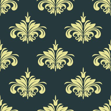 Arabesk damask tarzı sorunsuz arka plan deseni