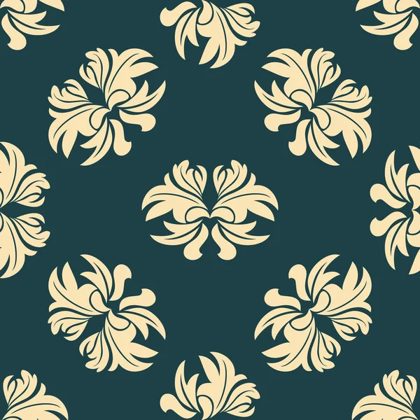 Modèle floral sans couture rétro — Image vectorielle