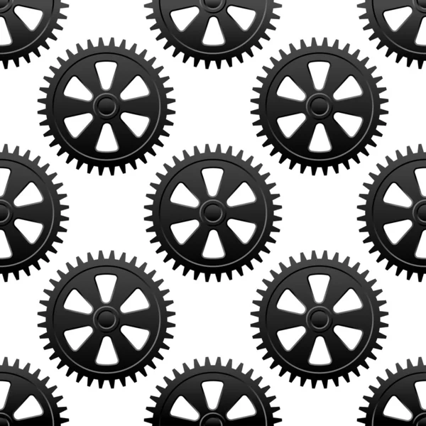 Безшовні gears візерунком — стоковий вектор