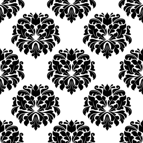 Floral seamless arabesque damask pattern — Stock Vector