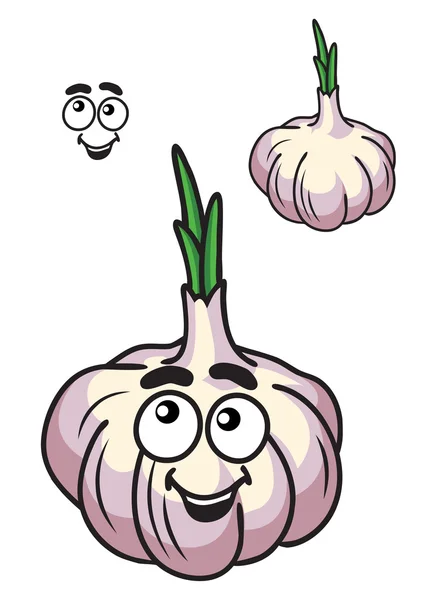 健康的新鲜大蒜蔬菜 — 图库矢量图片