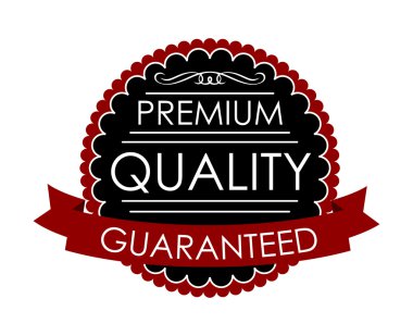 Kırmızı ve siyah retro etiketi