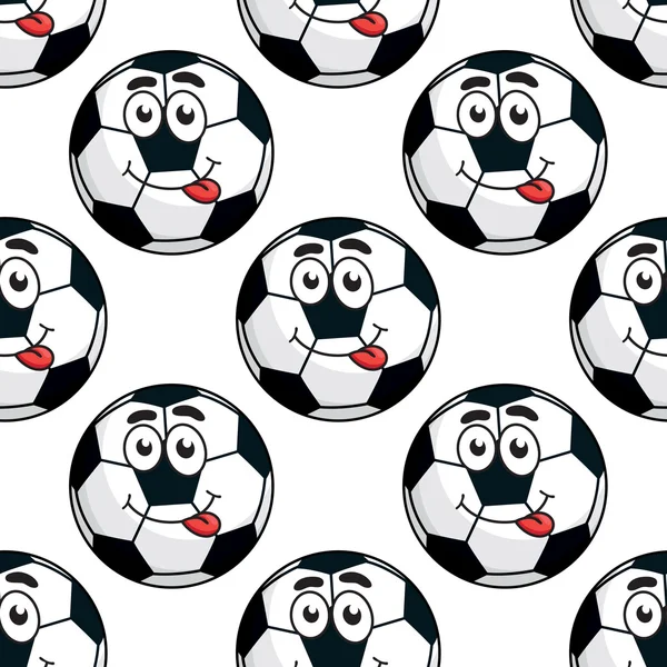 Seamless pattern di goofy soccer ball — Wektor stockowy