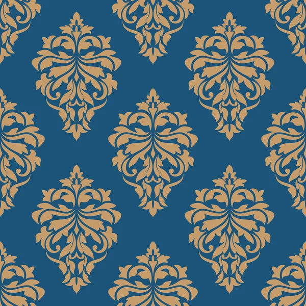 Élégance damassé floral motif sans couture — Image vectorielle
