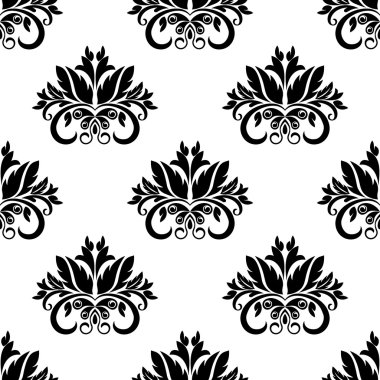 çiçek damask Dikişsiz desen arka plan