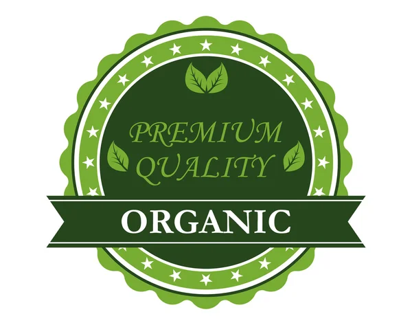 Organic Premium Quality label — Stock Vector