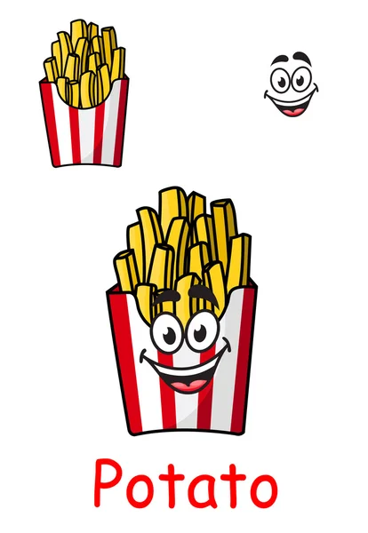 Boîte à emporter de croustilles frites — Image vectorielle