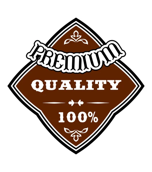 Premium Quality retro  label — Stock Vector