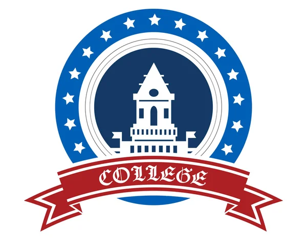 College emblem — Stock vektor