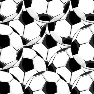 Futbol topları sorunsuz arka plan desen