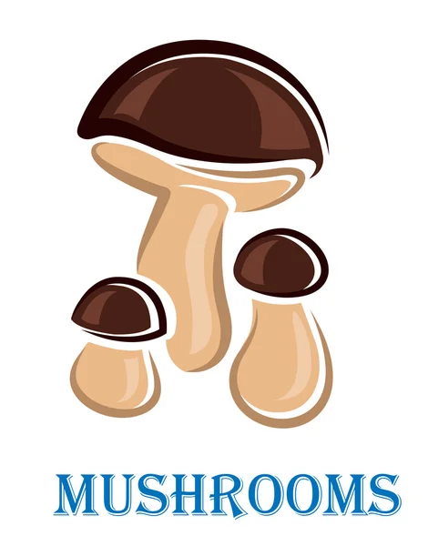 Desenho de cogumelos desenhos animados — Vetor de Stock