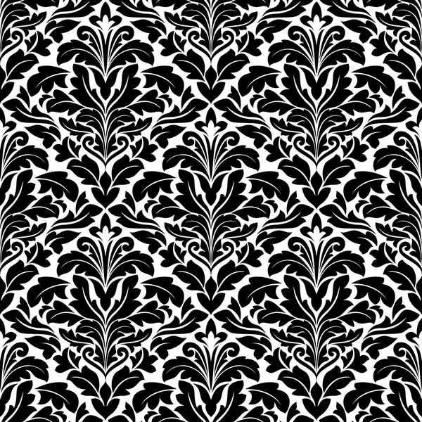 Gras damassé motif sans couture — Image vectorielle