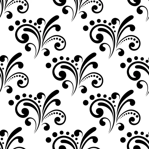 Swirl seamless pattern background — Stock Vector