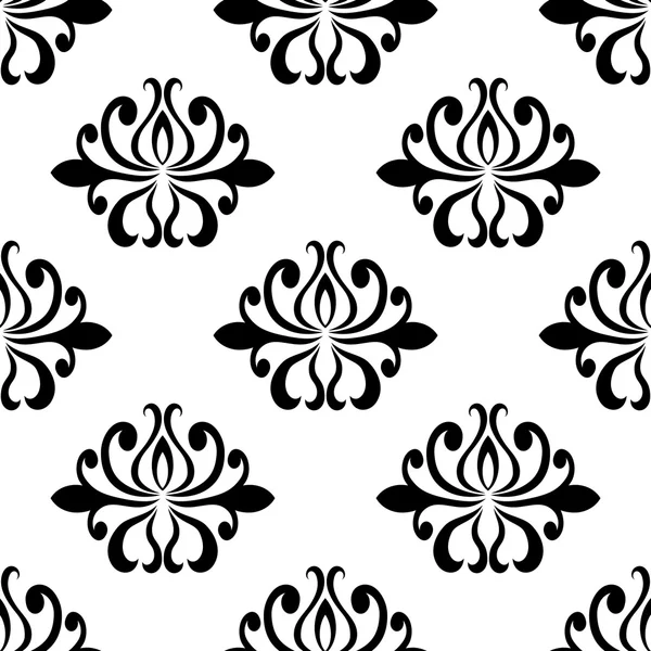 Patrón floral decorativo sin costuras — Vector de stock