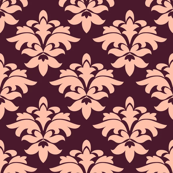 Purple and pink seamless floral pattern — Stock Vector