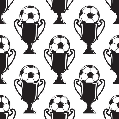 Futbol Şampiyonlar kupasını seamless modeli