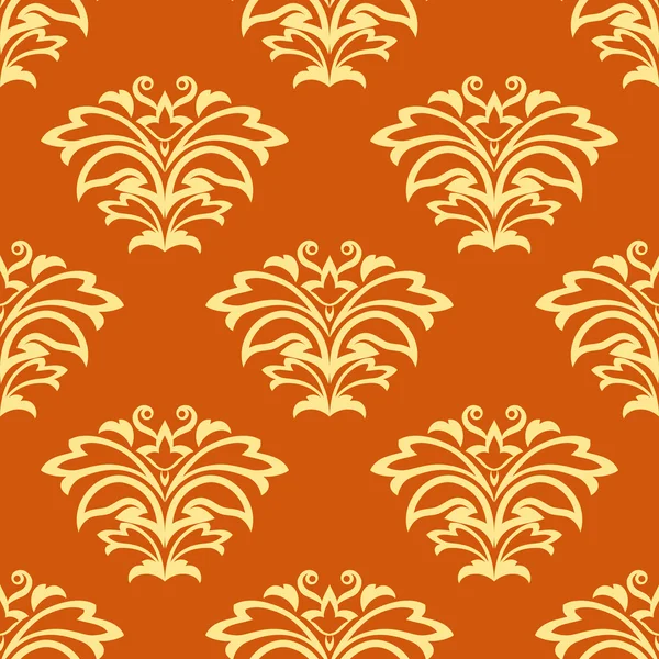 Oranje en beige naadloze patroon — Stockvector