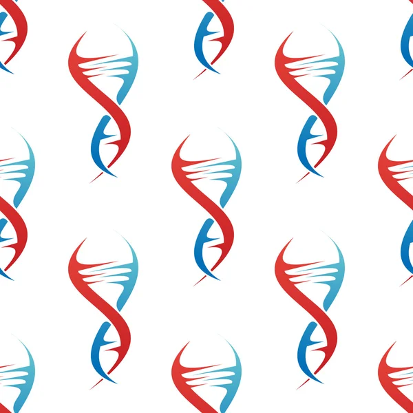 Gestileerde dna helix naadloze spiraalpatroon — Stockvector