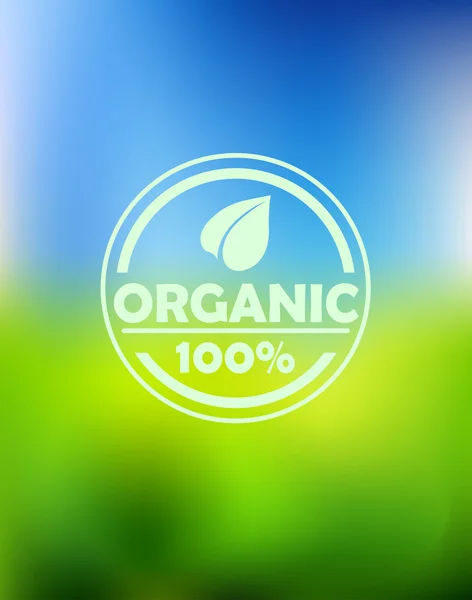 Bio organic label — Stock Vector